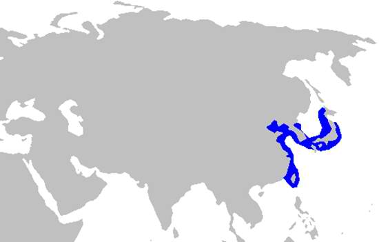 Japanese Sawshark Habitat Map
