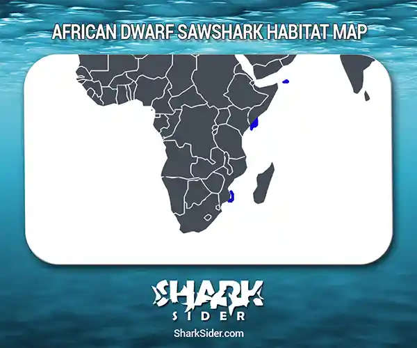 African Dwarf Sawshark Habitat Map