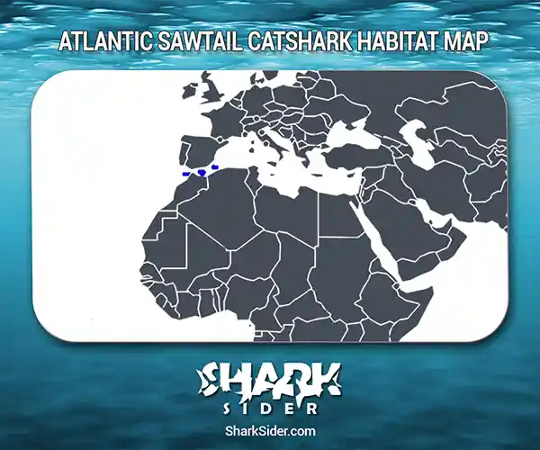 Atlantic Sawtail Catshark Habitat Map