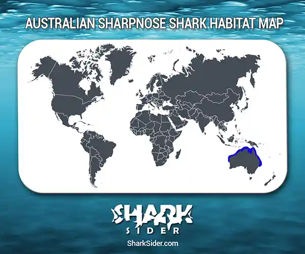 Australian Sharpnose Shark Habitat Map