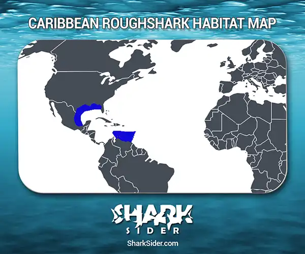 Caribbean Roughshark Habitat Map