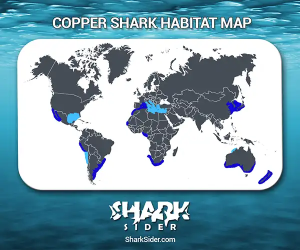 Copper Shark Habitat Map