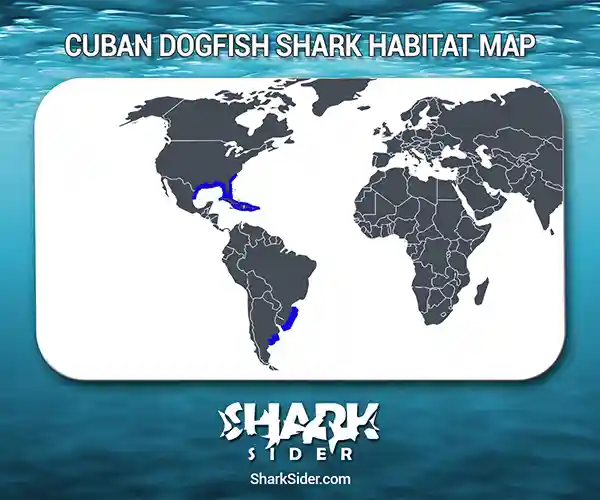 Cuban Dogfish Shark Habitat Map