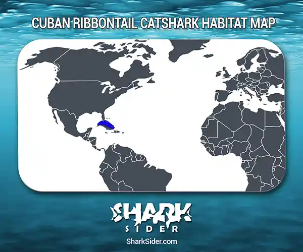 Cuban Ribbontail Catshark Habitat Map