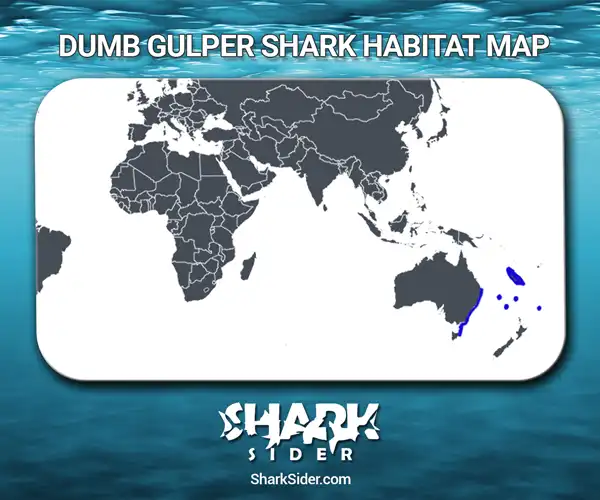 Dumb Gulper Shark Habitat Map