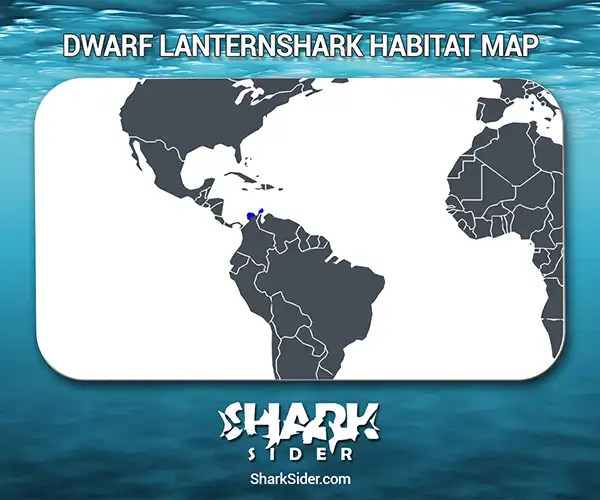 Dwarf Lanternshark Habitat Map