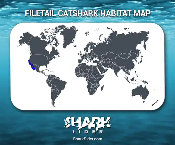 Filetail Catshark Habitat Map