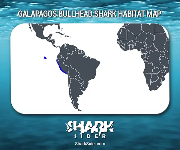 Galapagos Bullhead Shark Habitat Map