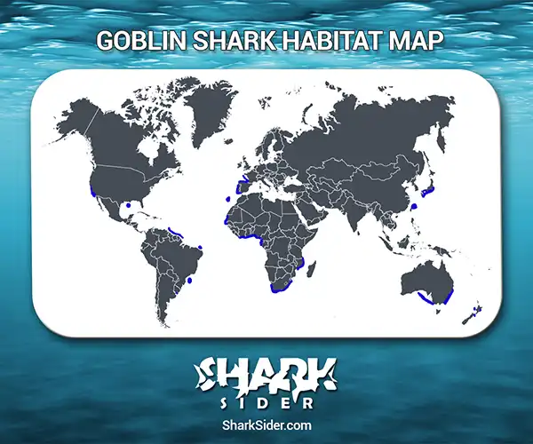 Goblin Shark Habitat Map
