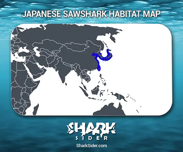 Japanese Sawshark Habitat Map