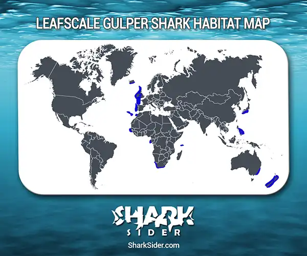 Leafscale Gulper Shark Habitat Map