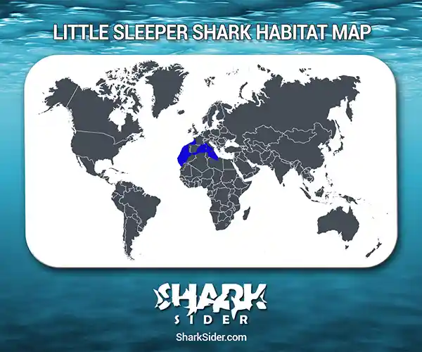 Little Sleeper Shark Habitat Map