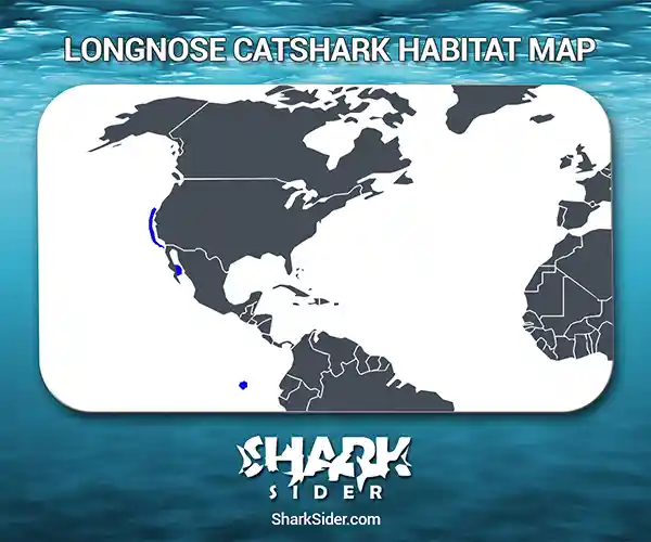 Longnose Catshark Habitat Map