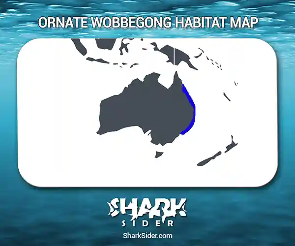 Ornate Wobbegong Habitat Map