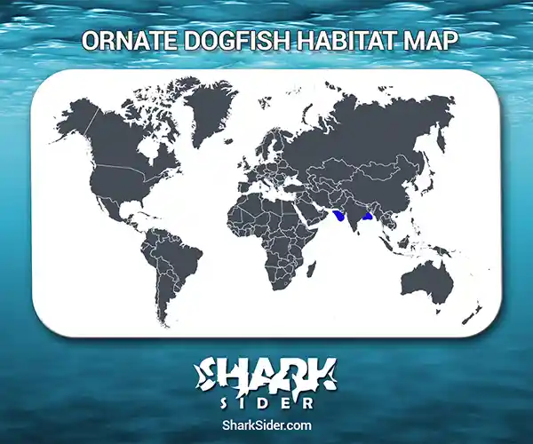 Ornate dogfish Habitat Map