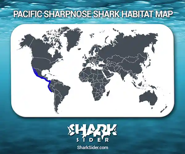 Pacific sharpnose shark Habitat Map