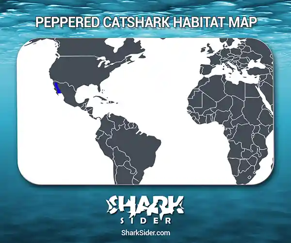 Peppered Catshark Habitat Map