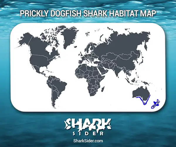 Prickly Dogfish Shark Habitat Map