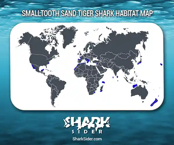 Smalltooth Sand Tiger Shark Habitat Map