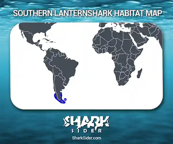 Southern lanternshark Habitat Map