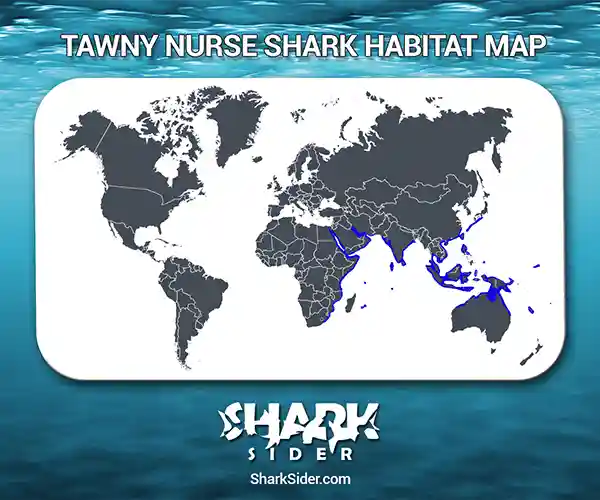 Tawny Nurse Shark Habitat Map