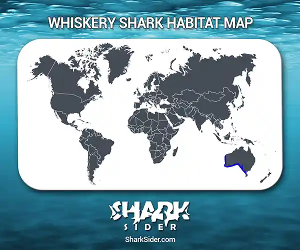 Whiskery shark Habitat Map