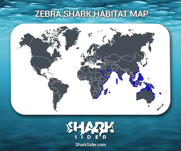 Zebra Shark Habitat Map